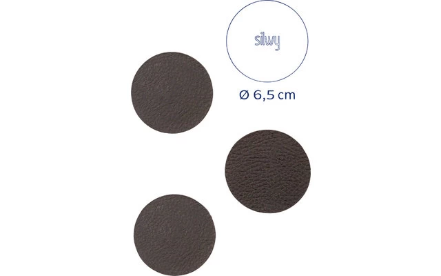 Silwy® Magnet-Pads 6,5 Cm 4er Set Schwarz – Bild 7