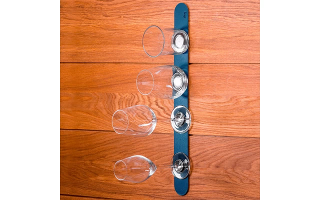 Silwy® Magnet Metall Leiste Mit Ledercoating 50 Cm Blau – Bild 2