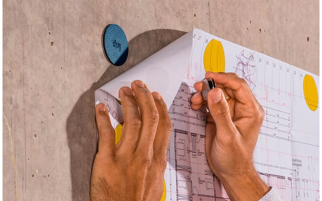 Silwy® Magnet-Pads 6,5 Cm 4er Set Schwarz – Bild 6