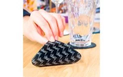 Silwy® Metall Nano Gel Untersetzer Eckig 8,3 X 8,3 Cm Blau