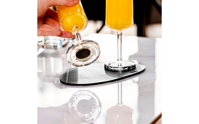 Silwy® Metall Nano Gel Platzset Leder-Look 20 Cm Blau – Bild 3