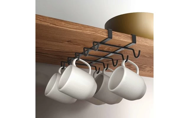 Metaltex My Mug Lava Tassen/Becherhalter Matt Schwarz – Bild 2