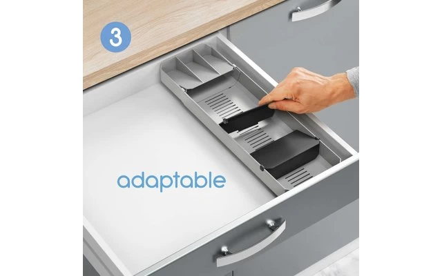 Metaltex Bestecksammler Uni-Fit Grau – Bild 5