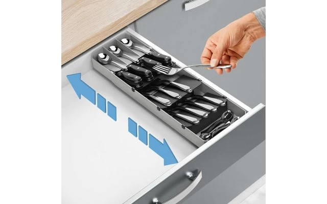 Metaltex Bestecksammler Uni-Fit Grau – Bild 6