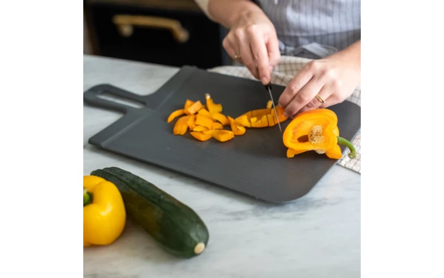 Koziol Schneidebrett Snap L Nature Ash Grey