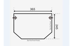 Dometic Pop AIR Pro 365 Aufblasbares Vorzelt Für Wohnwagen