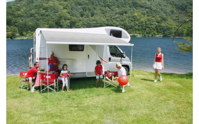 Fiamma F45s 260 Markise Gehäusefarbe Polar White Tuchfarbe Royal Grey 260 Cm – Bild 7